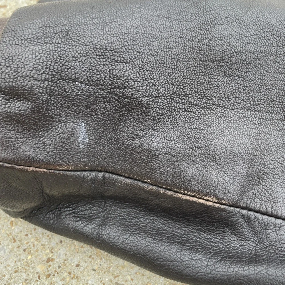 LL BEAN BROWN GOATSKIN LEATHER A-2 BOMBER FLIGHT JACKET XL PILOT AVIATOR COAT